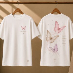 Camiseta Mariposas Rosas  💎🦋🩷